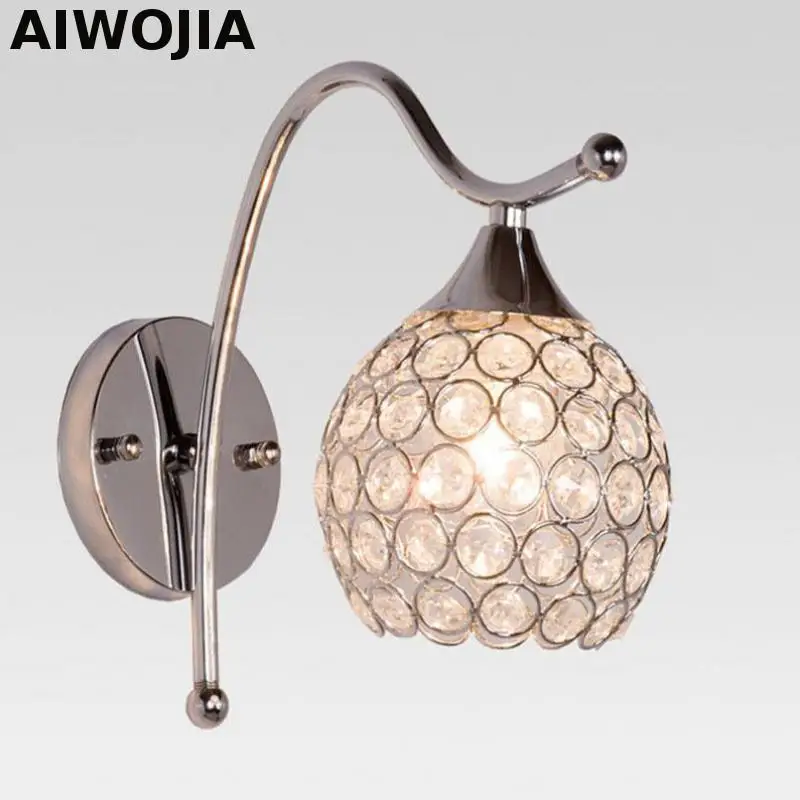 

Modern crystal wall lamp/ Bedroom bedside Led lamp Modern Wall Lights For Bathroom Loft Lights Vintage Lighting
