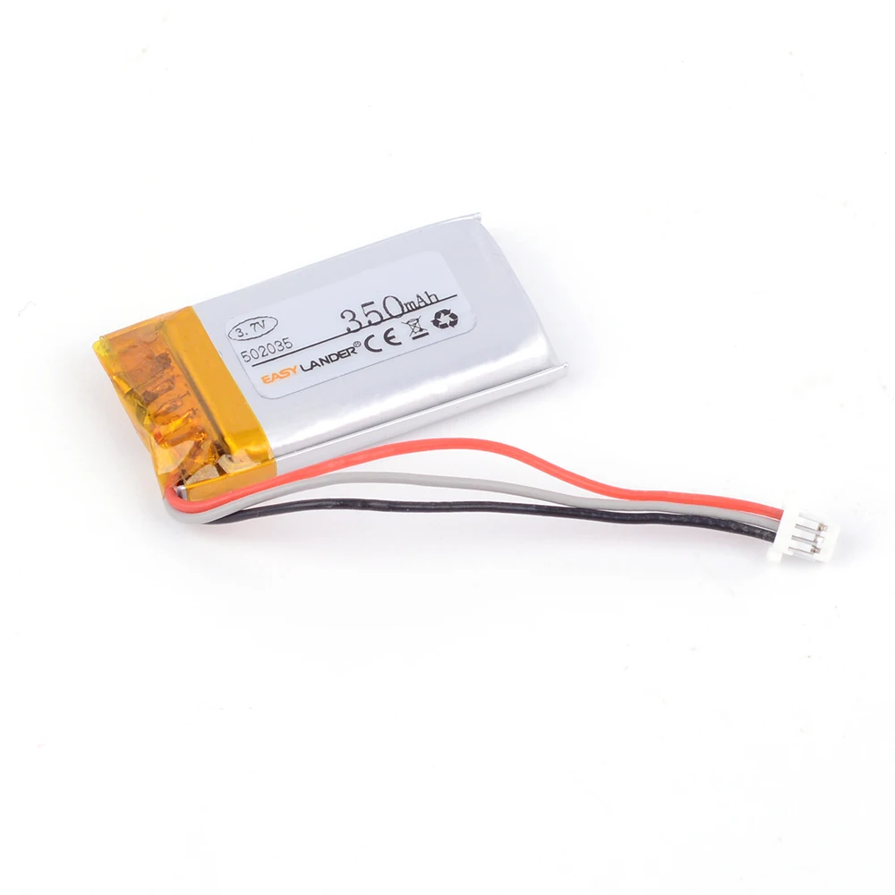 NTC 502035 3.7V 350mAh Rechargeable li Polymer battery For MP3 MP4 DVR