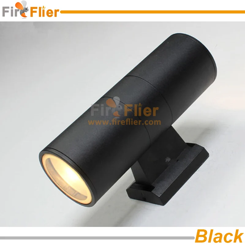 up down led wall light black