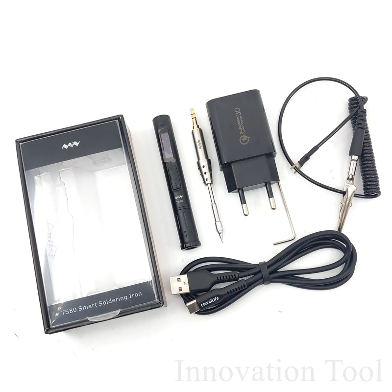 USB Type TS80 Portable Digital Electric Soldering Iron Adjustable Temperature