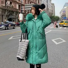 PinkyIsBlack 2019 Winter Jacket Women Hooded Coat Fur Collar Thicken Warm Long Parkas Female Plus Size 3XL Outerwear Chaqueta цена PinkyIsBlack 2019 Winter Jacket Women Hooded Coat Fur Collar Thicken Warm Long Parkas Female Plus Size 3XL Outerwear Chaqueta цены онлайн