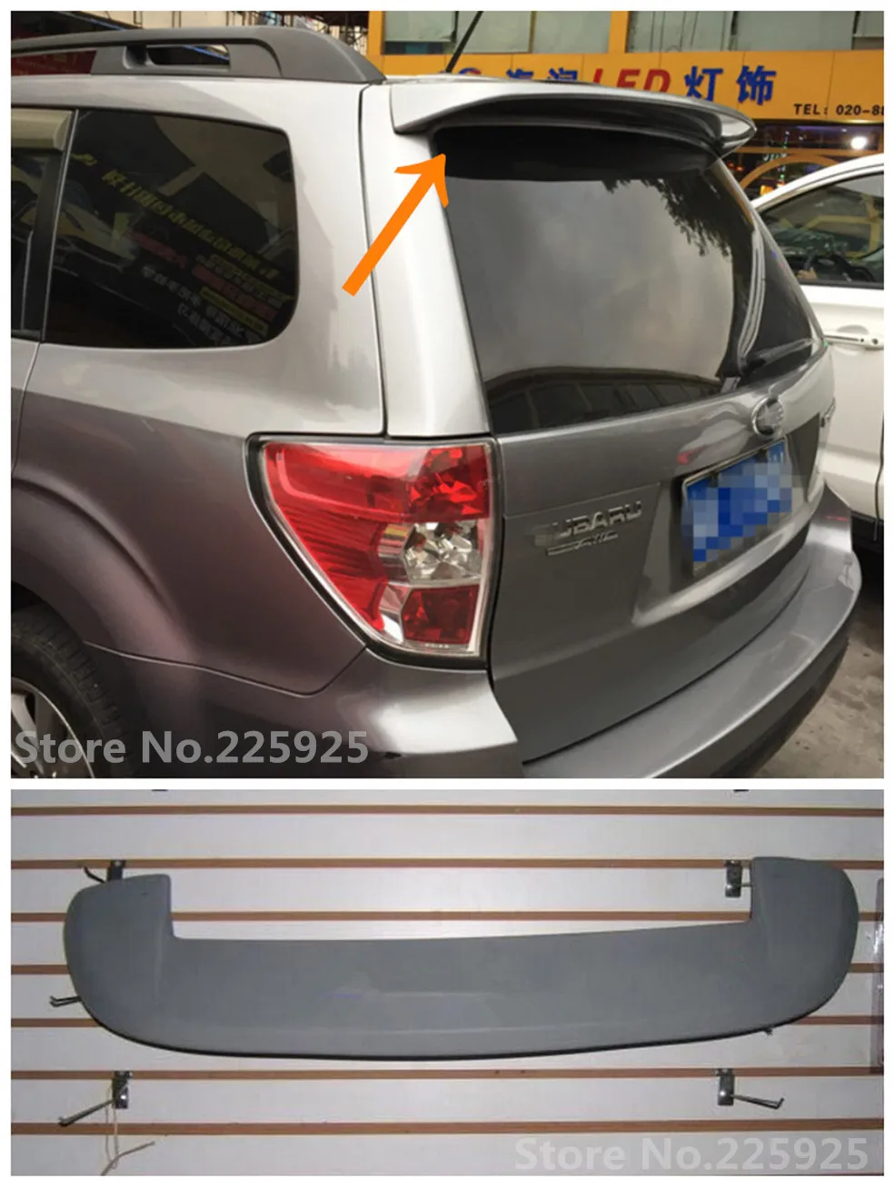 Красящий дефлектор заднего крыла Спойлер для Subaru Forester спойлер без светильник 2009-2012 задний спойлер отделка