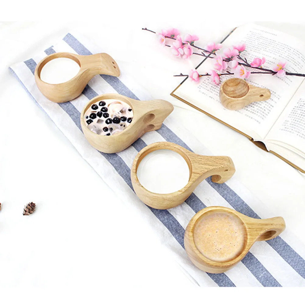 Ручная работа бука деревянная чашка в скандинавском стиле финская традиционная наружная деревянная кружки винного цвета слон чашки для кофе подарки для дома