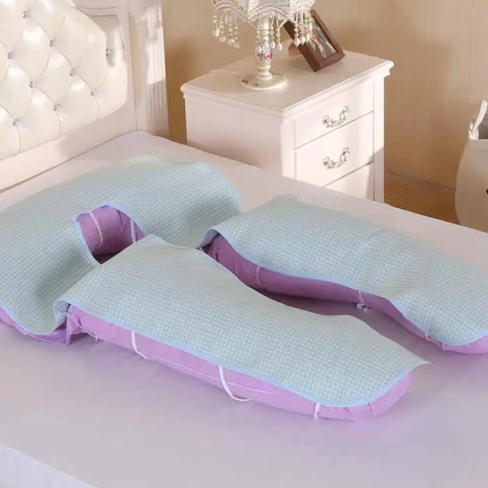 Новая глянцевая шелковая подстилка для беременных женщин, материнство, боковая подушка для сна, удобная летняя