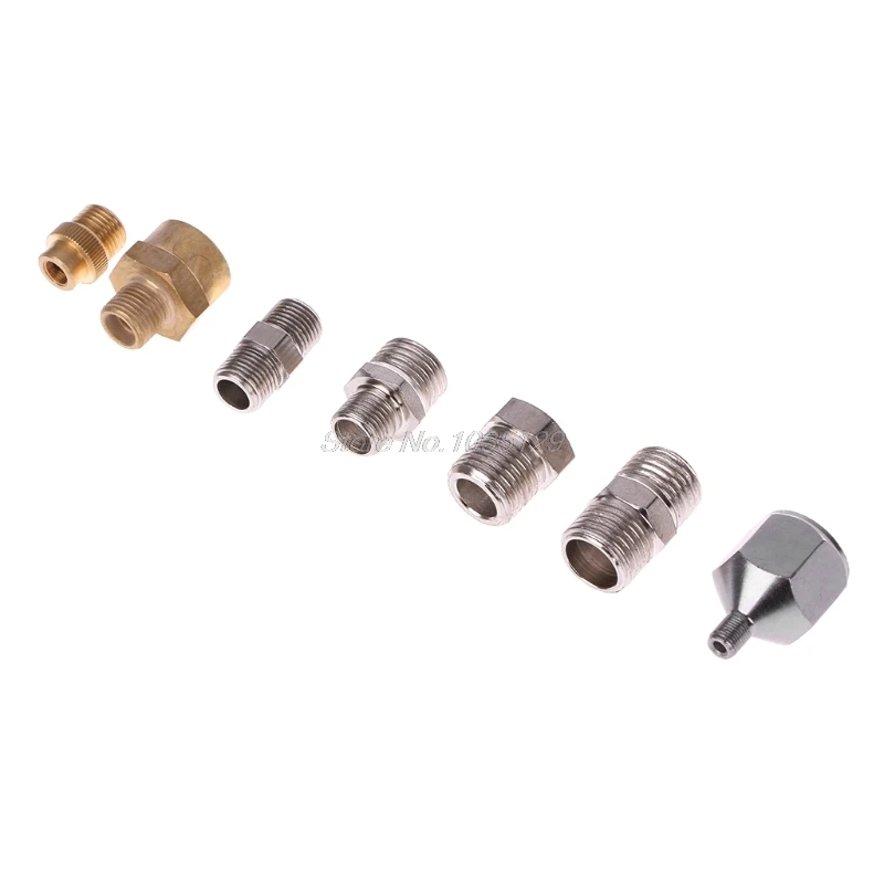 7Pcs/Set Airbrush Adaptor Kit Fitting Connector For Compressor & Spray Gun Hose Whosale&DropShip|Пистолеты-распылители| |