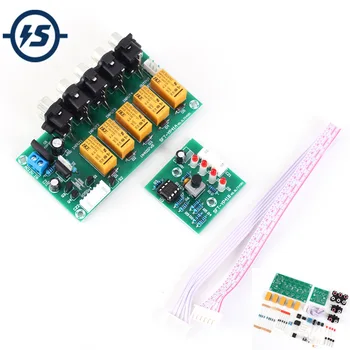 

Audio Input Signal Selector Module 4 In 1 Out Relay Switching Board Relay Selects Amplifier Sound Video Signal Module DIY Kit