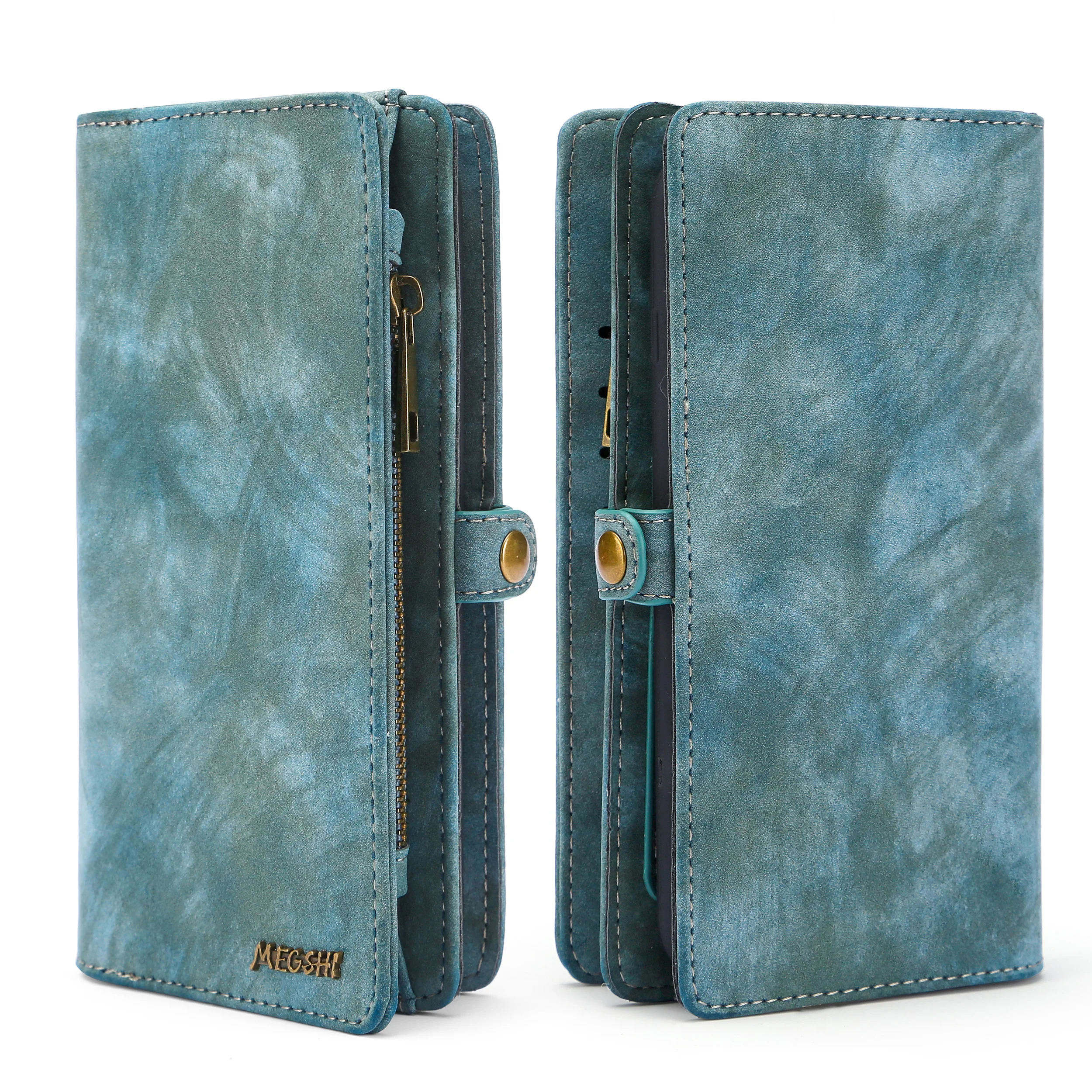 

Business Wallet Multifunctional Zipper Wallet Case Detachable Magnetic Back Cover Luxury Leather Case For HUAWEI MATE20