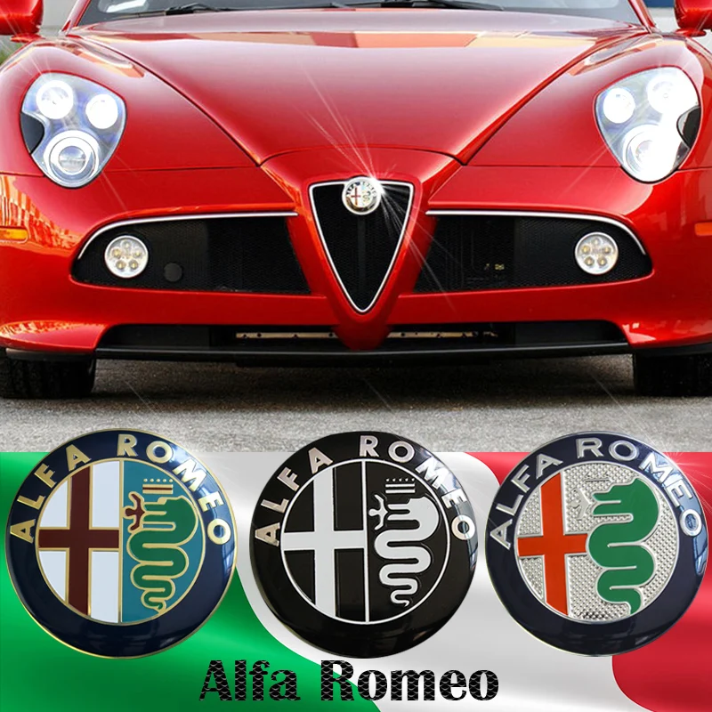 10 шт. 7 4 см ALFA ROMEO Логотип Эмблема автомобиля Наклейка для Mito 147 156 159 166 Giulietta spider GT