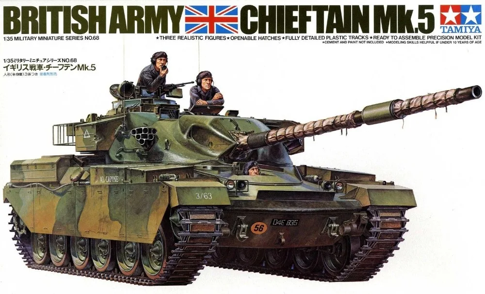 

1/35 TAMIYA 35068 British Army chieftain MK.5 tank model hobby