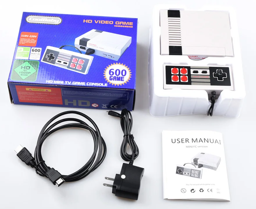 8 Bit HDMI output Retro Classic Handheld Game Player TV Video Game Console Childhood Built-in 600 Games Mini Console HDMI HD-1