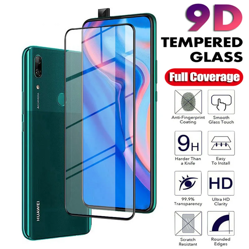 9D Защитное стекло для huawei P Smart Plus Z Защитное стекло для экрана полное покрытие пленка нет для huawei i Psmart Plus Z