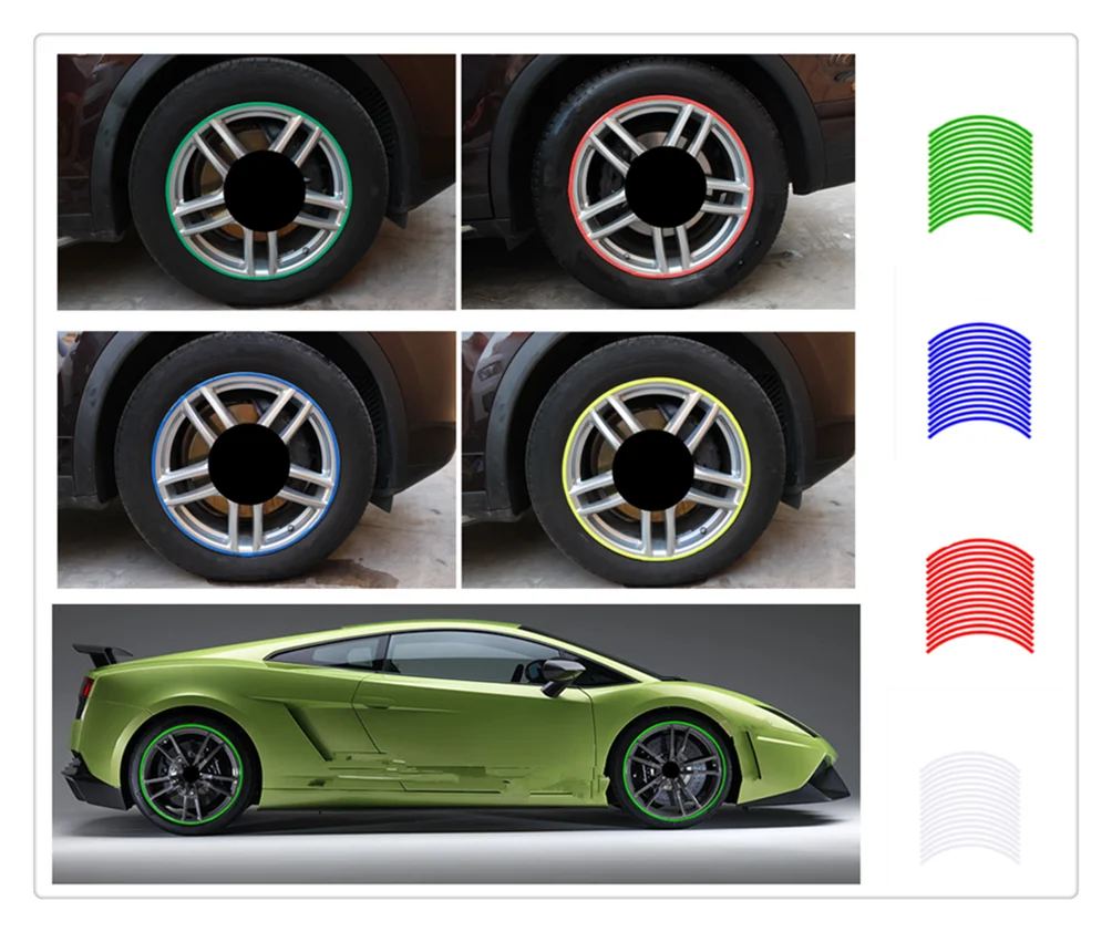 

Car and motorcycle wheel reflective stickers DIY modified shape for Honda City OSM FC Small PUYO Element Step REMIX CRV