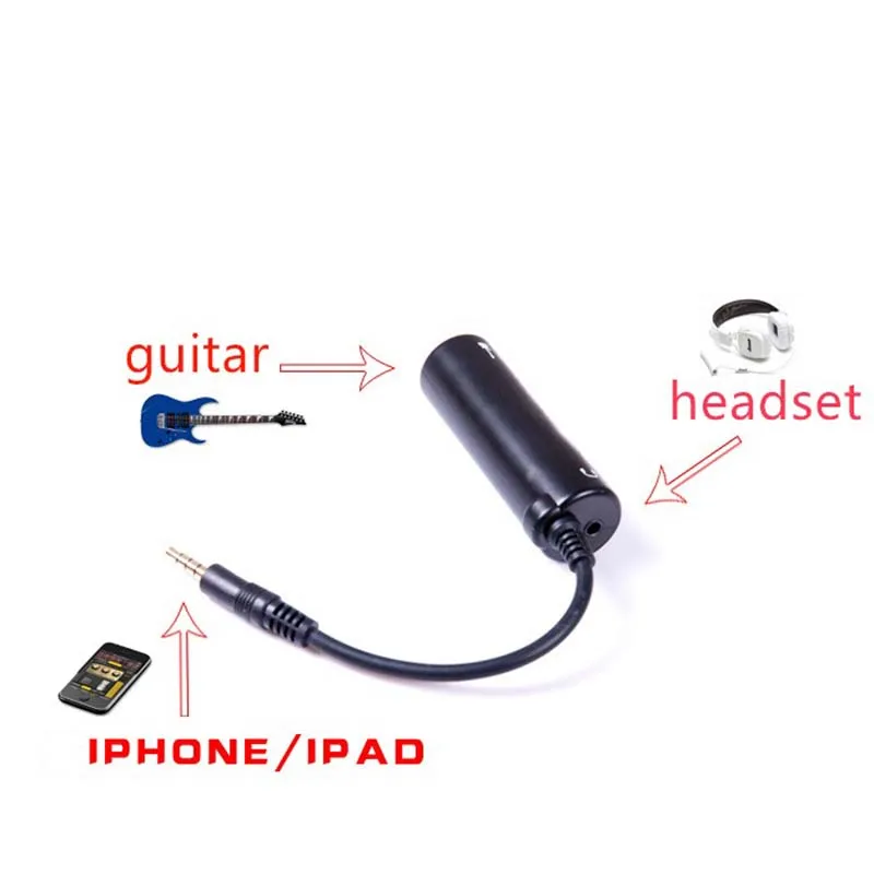 IRig guitar link cable adapter AMP audio interface конвертер гитарных педалей, тюнер для эффектов, аксессуары для гитары для iPhone