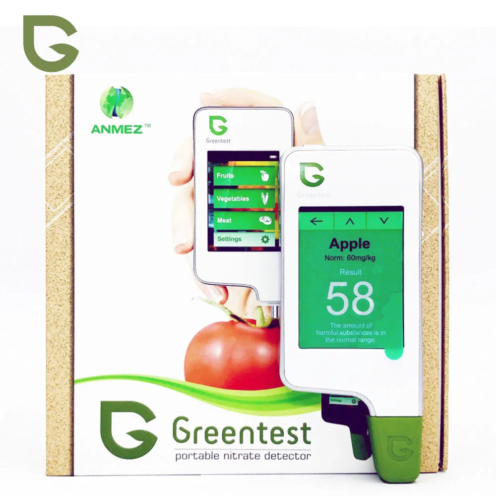 Greentest 2 Цифровой Еда нитратный тестер измерители концентрации фрукты овощи мясо анализаторы забота о здоровье окружающей среды детектор