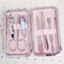 5 шт./лот милый мультфильм комплект инструментов для маникюра из нержавеющей стали маникюрный набор Kawaii Ногтей Резак милые кусачки для ногтей