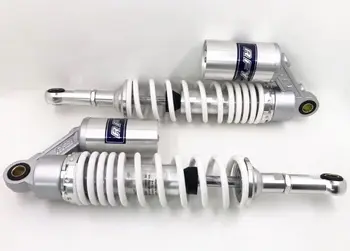 

Universal 2pieces 7mm spring 350 mm motorcycle air shock absorber for Honda Yamaha suzuki kawasaki Silver + white