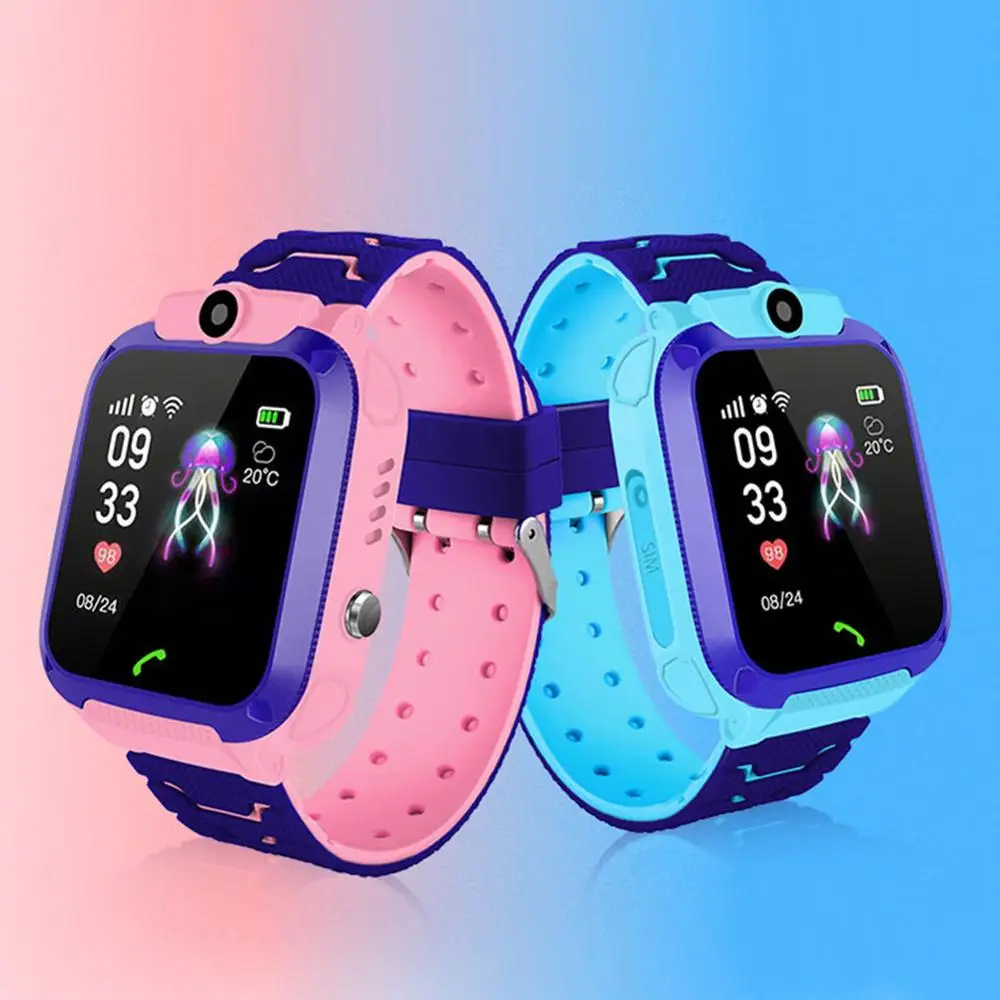 

New Waterproof Q12 Smart Watch Multifunction Children Digital Wristwatch Baby Watch Phone For IOS Android Kids Toy Gift