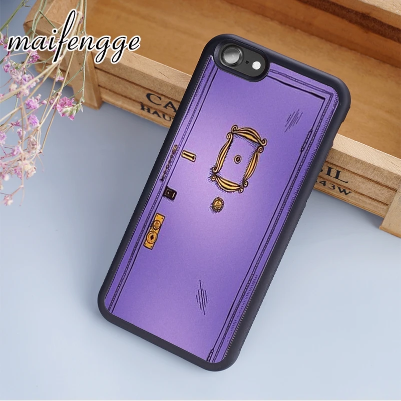 Maifengge друзья ТВ серия Моника Дверь чехол для iPhone 5 6 s 7 8 plus 11 12 Pro X XR XS Max Samsung Galaxy S6 S7