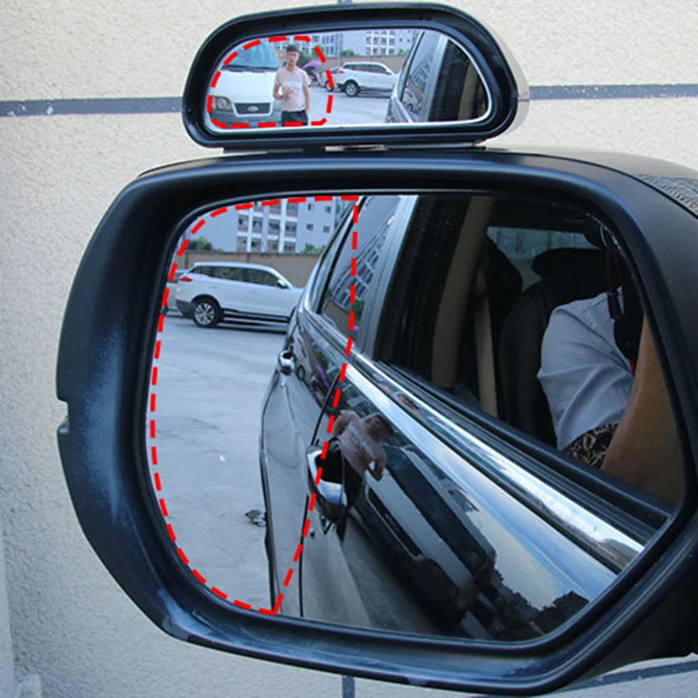 Автомобильное Зеркало для слепых зон вращение регулируемое зеркало заднего вида широкоугольный объектив на помощь при парковке автомобиля зеркальные наклейки для автомобиля