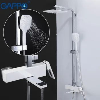 

GAPPO shower system chrome massage shower set bathroom rainfall mixer shower wall mounted torneira do anheiro faucet showers
