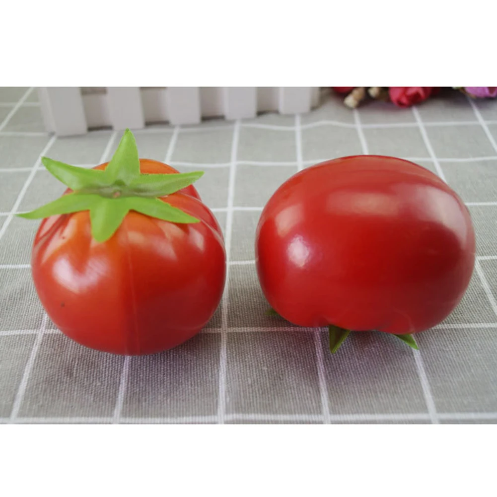 5 шт. реалистичные искусственные томат овощи пластиковые поддельные фрукты домашние Вечерние Декорации реквизит для фотосессии декоративная пена