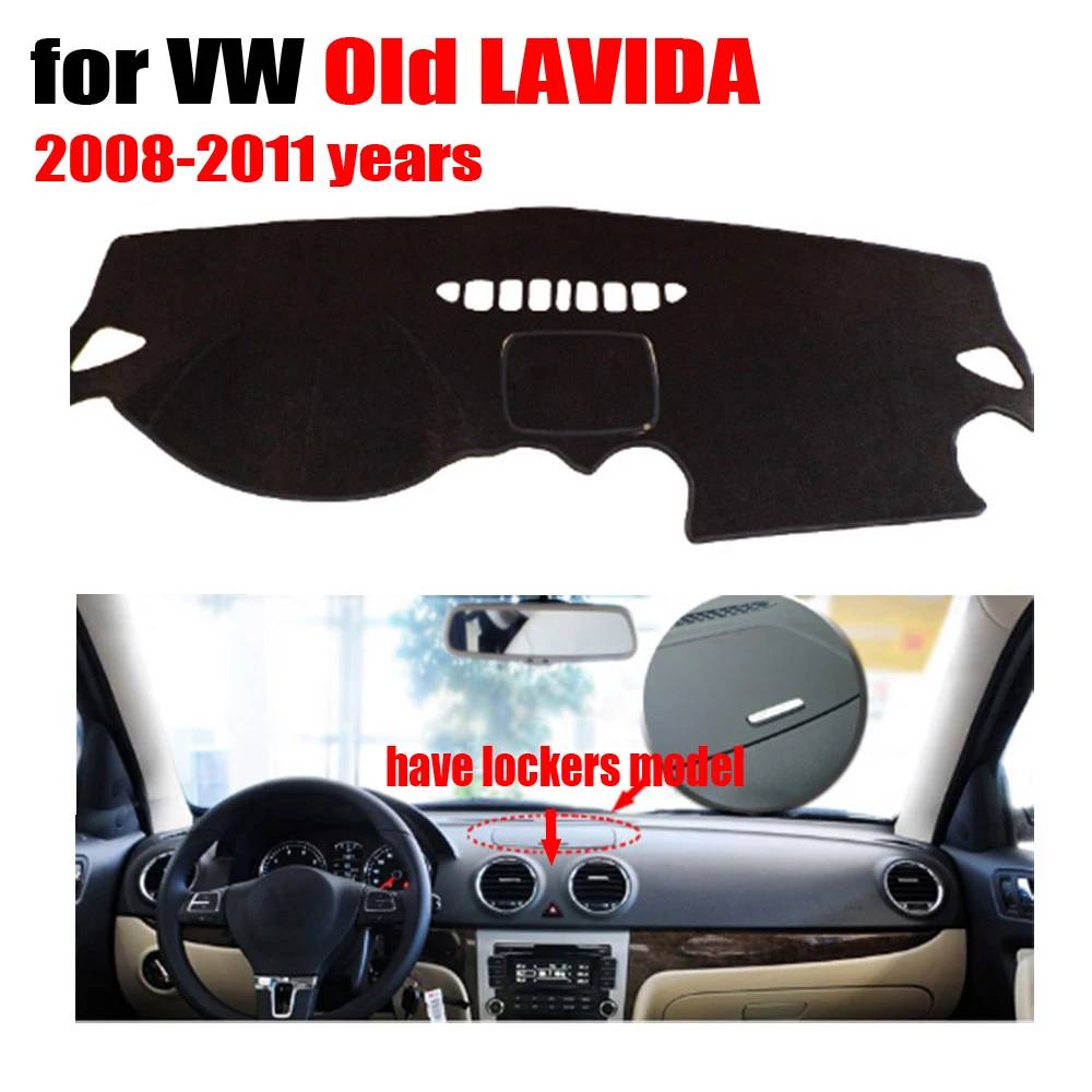 RKAC Чехлы для приборной панели автомобиля коврик VOLKSWAGEN VW Old LAVIDA 2008-2011 левые диски