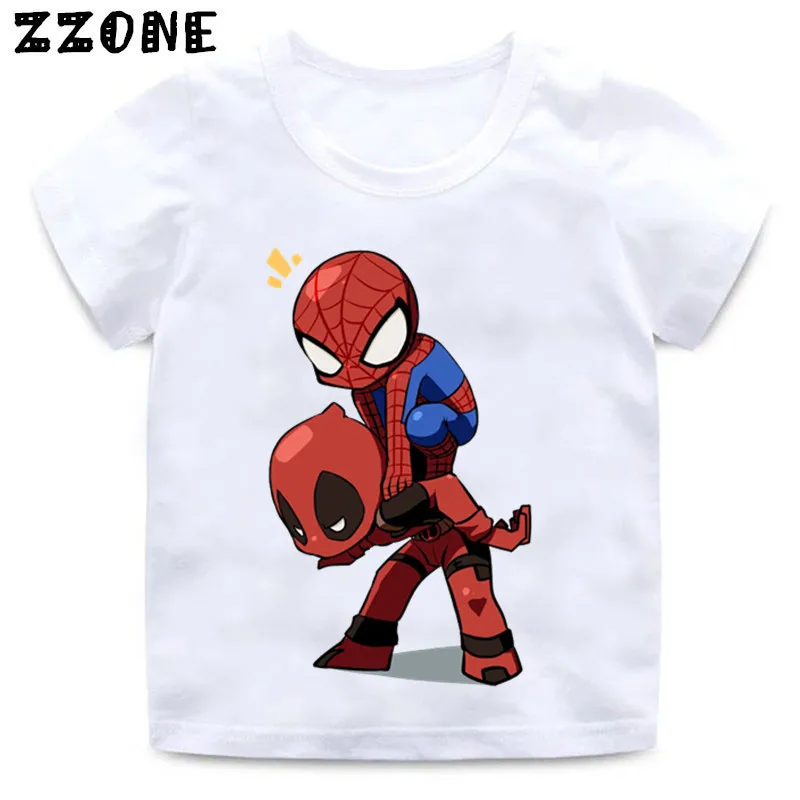 BNWT la increíble spidermerc Spiderman Deadpool Mash Up Camiseta Niño 3-15 años