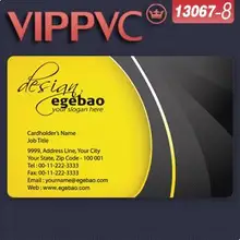 Визитные карточки из ПВХ 13067-8 шаблон для дизайна карт с одной печатью