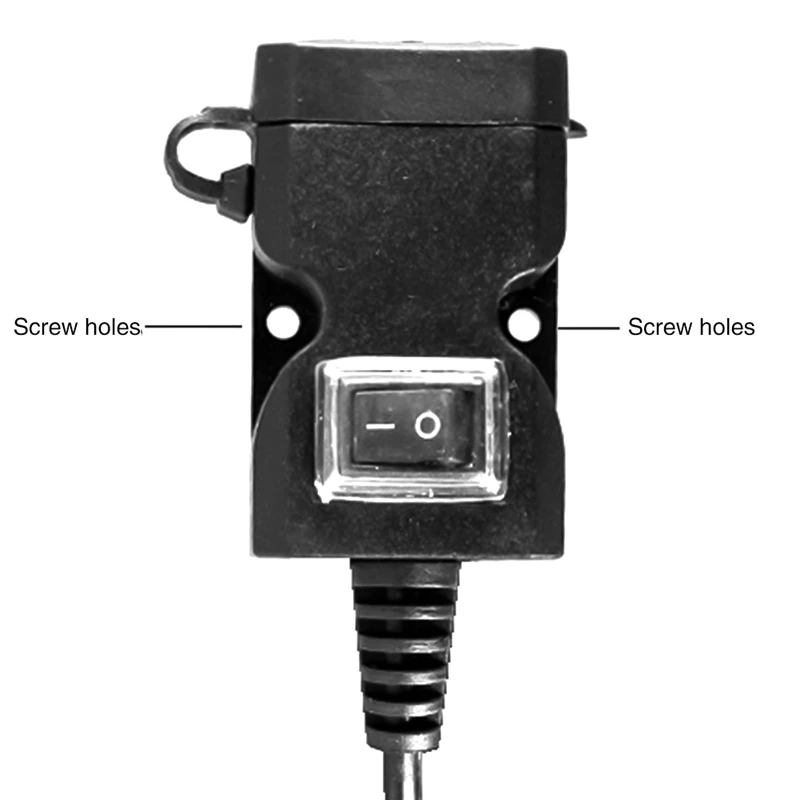 EAFC DIY мотоцикл Dual USB Зарядное устройство Водонепроницаемый Мотоцикл держатель для телефона на руль Зарядное устройство 12 V-24 V Питание розетка с подставкой