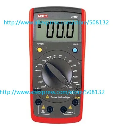 

UNI-T UT602 UT-602 Modern Digital Professional Inductance Meter Tester LR Meter Ohmmeter w/hFE Test & Data Hold