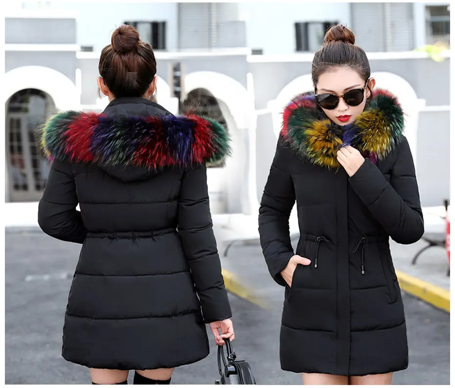 Зимняя женская куртка, темперамент, Модный Плащ, парка, женский пуховик, зимнее пальто, теплая куртка, Женское пальто, chaqueta mujer