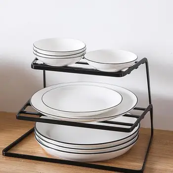 

Adeeing Simple 3 Layers Iron Art Drain Rack for Kitchen Cutlery Hearth Storage