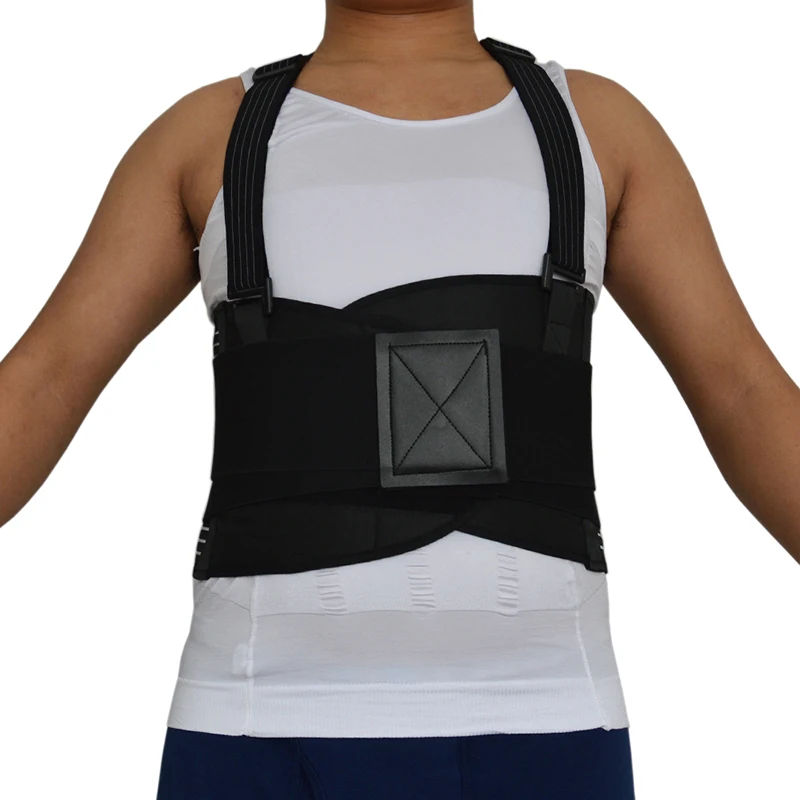 Male Pain Belt Back Corset for Men Heavy Lift Work Back Support Brace Shoulder Straps Lumbar Support Belt Posture Corrector Y001 (6)