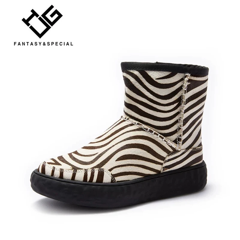 

IGU Snow Boots For Females 2018 Winter Women Ankle Boot Fashion High Quality Flat Warm Booties Keep Warm Woman Shoes Botas Mujer