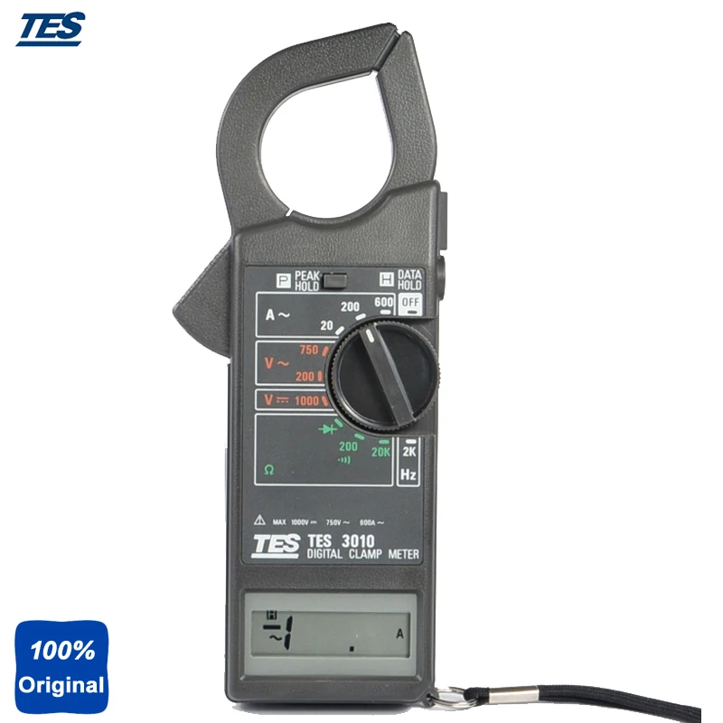 

TES-3010 ACA: 20A, 200A, 600A Clamp Meter