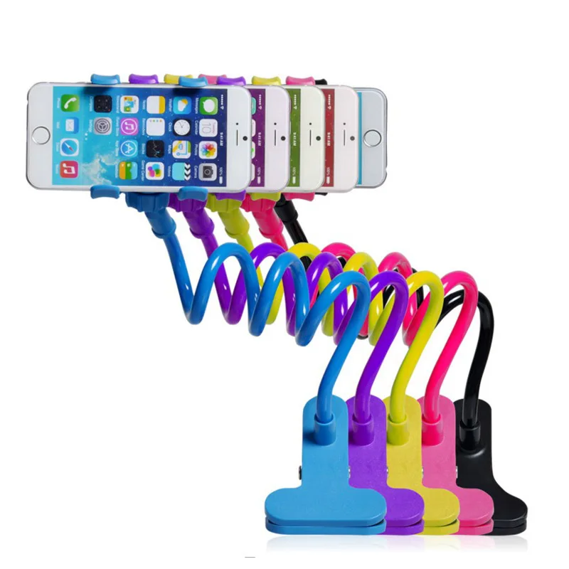 360 Rotating Flexible Long Arm cell phone holder stand lazy bed car selfie mount bracket for