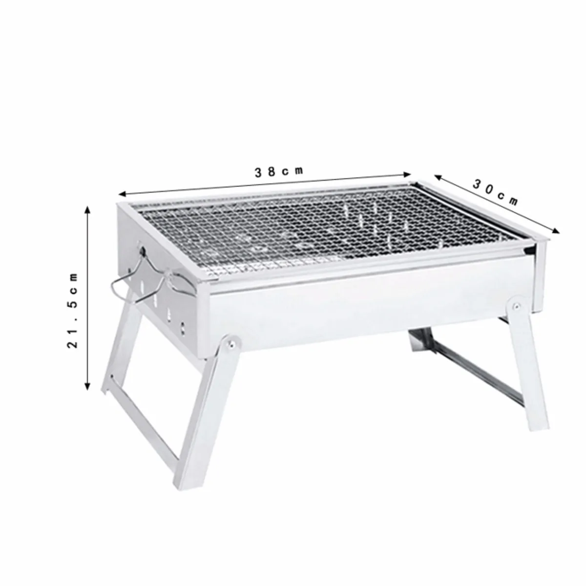 Portable Grill Rack Stainless Steel Stove Pan Outdoor Roaster Portable Grill Rack Stainless Steel Stove Pan Outdoor Roaster Charcoal Barbecue Home Oven Set Cooking Picnic Bbq Camping In Grills From