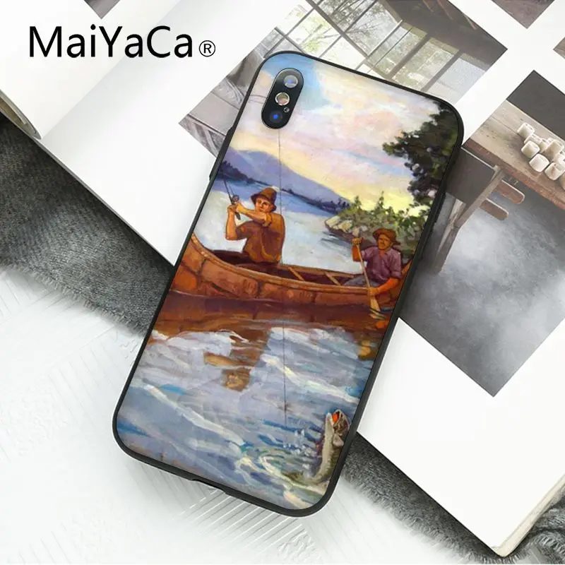 Охота и рыбалка искусство рыбы Чехол для мобильного телефона iphone 11 12 Pro 11Pro Max 8 7 6 6S