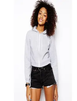 

Womens Hoodies Long Sleeve Solid Crop Tops Pullover Sweatshirt Jumper Coat Top Casual Hoody Winter Hooded