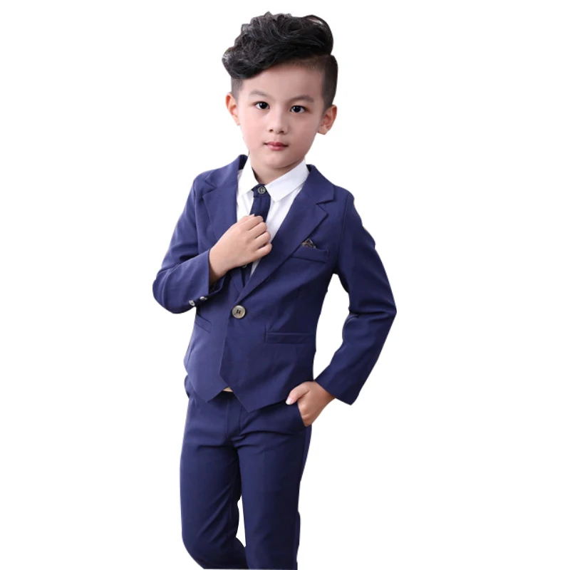

2019 Children Wedding Suit for Boys 2Pcs ( Blazer + Pants ) Dress Boy Wedding Blazer Spring Slim Kids Suits Formal Costume