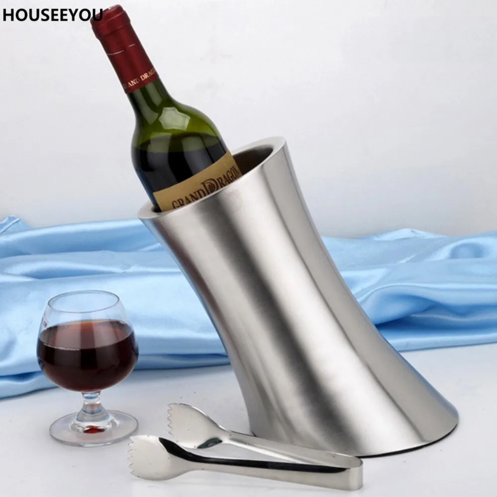 Durable Stainless Steel Wall Ice Bucket Wine Coolers Chiller Bucket