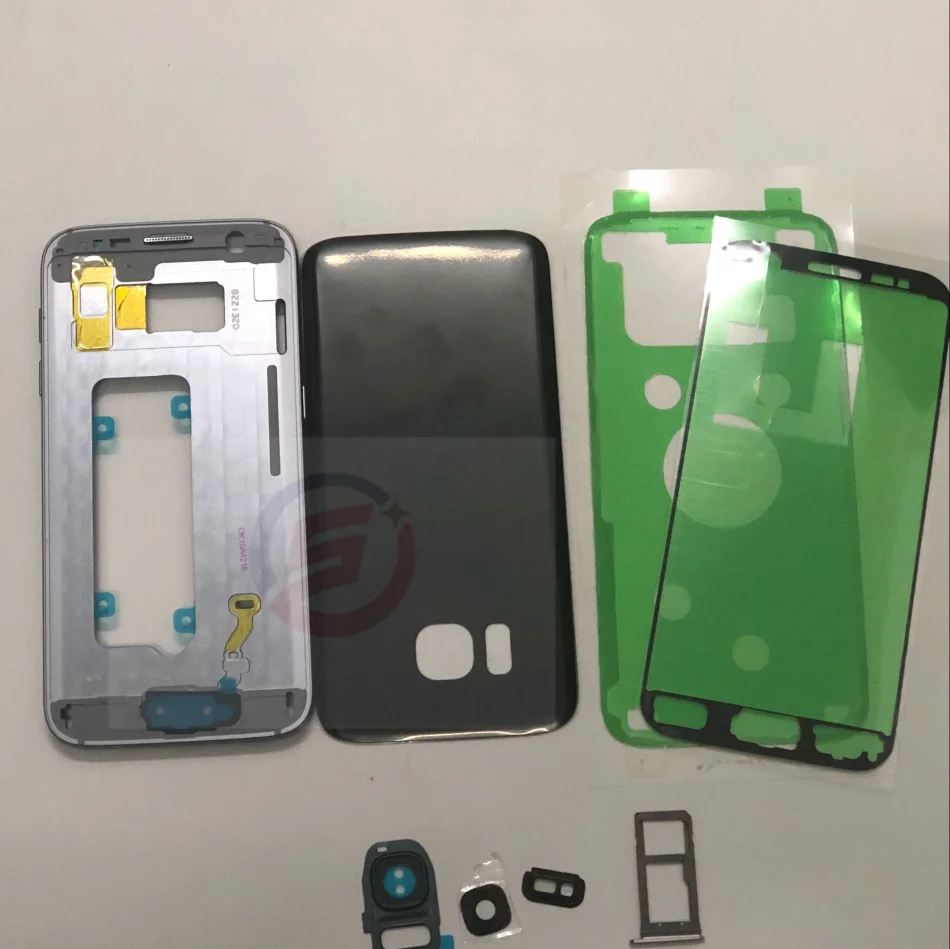 Полный корпус крышка батареи+ средняя рамка для samsung Galaxy S7 G930F G930 полные части