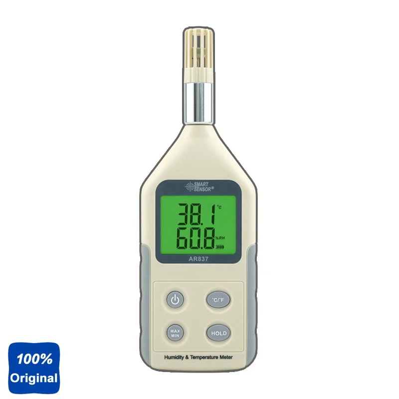 

100% Original AR837 Digital Hygrometer Temperature Humidity Meter Tester