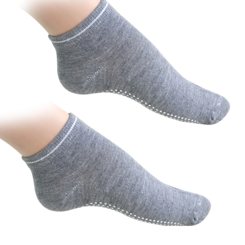 Йога Носки Фитнес Спортивные Носки Нескользящие мягкие дышащие Пилатес носки для женщин - Цвет: Серый