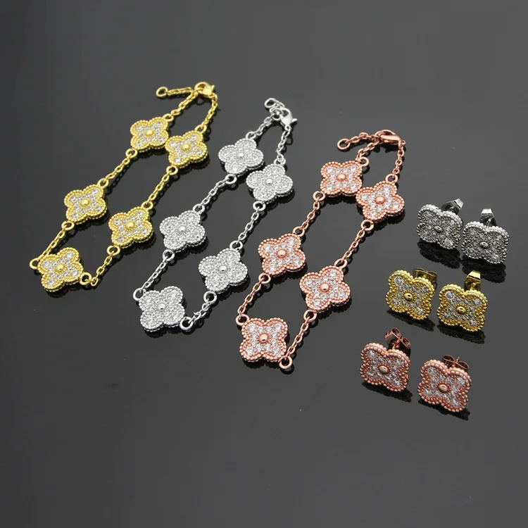 

Fashion bracelet and earring jewerly set for women