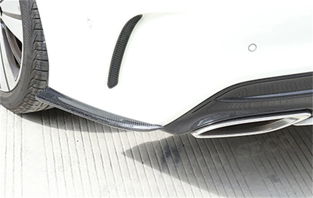 Для W117 углеродное волокно задние губы разветвители для Benz cla Class C117 CL250 cl45 AMG 2013- задние крылья