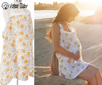 Breathable Breastfeeding Cover 100%cotton Muslin Breastfeeding Privacy Apron Outdoors Feeding Baby Nursing Cloth Nursing Cover multifunctionl new nursing cover mother breast feeding cotton maternity nursing apron breastfeeding covers muslin