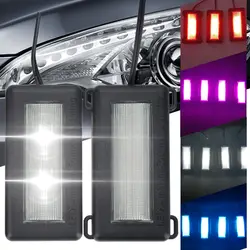 4 шт./лот 4 цвета Авто автомобильная атмосферная лампа Интерьер декоративный свет дневного лампы для BMW Audi Mercedes отделка для автомобилей ford