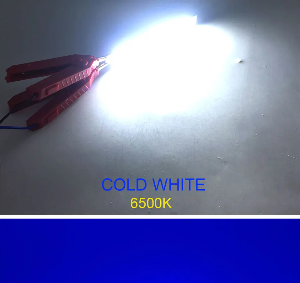120mm 4.72in LED Bar Light Strip COB Bulb 12V 7W 10W LED Lamp Green Blue Red White Emitting Colors 12010mm COB Chip (14)
