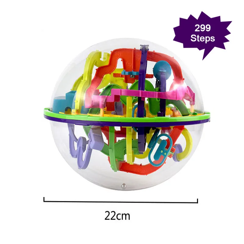 299 шаг 3D головоломка шар магический интеллект шар лабиринт сфера шар игрушки сложные барьеры игра тестер мозга тренировка баланса